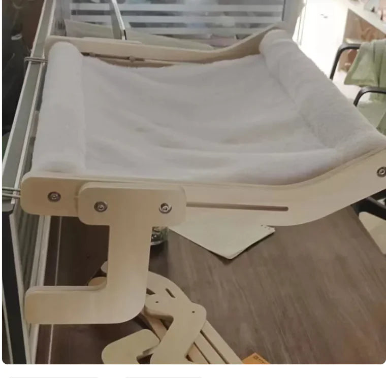 Balcony Window Glass Wooden Cat Bed My Store