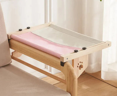Balcony Window Glass Wooden Cat Bed My Store