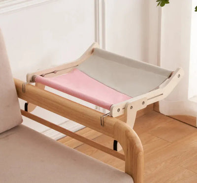 Balcony Window Glass Wooden Cat Bed My Store