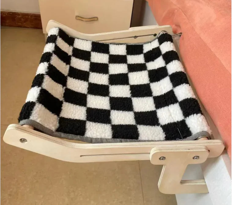 Balcony Window Glass Wooden Cat Bed My Store